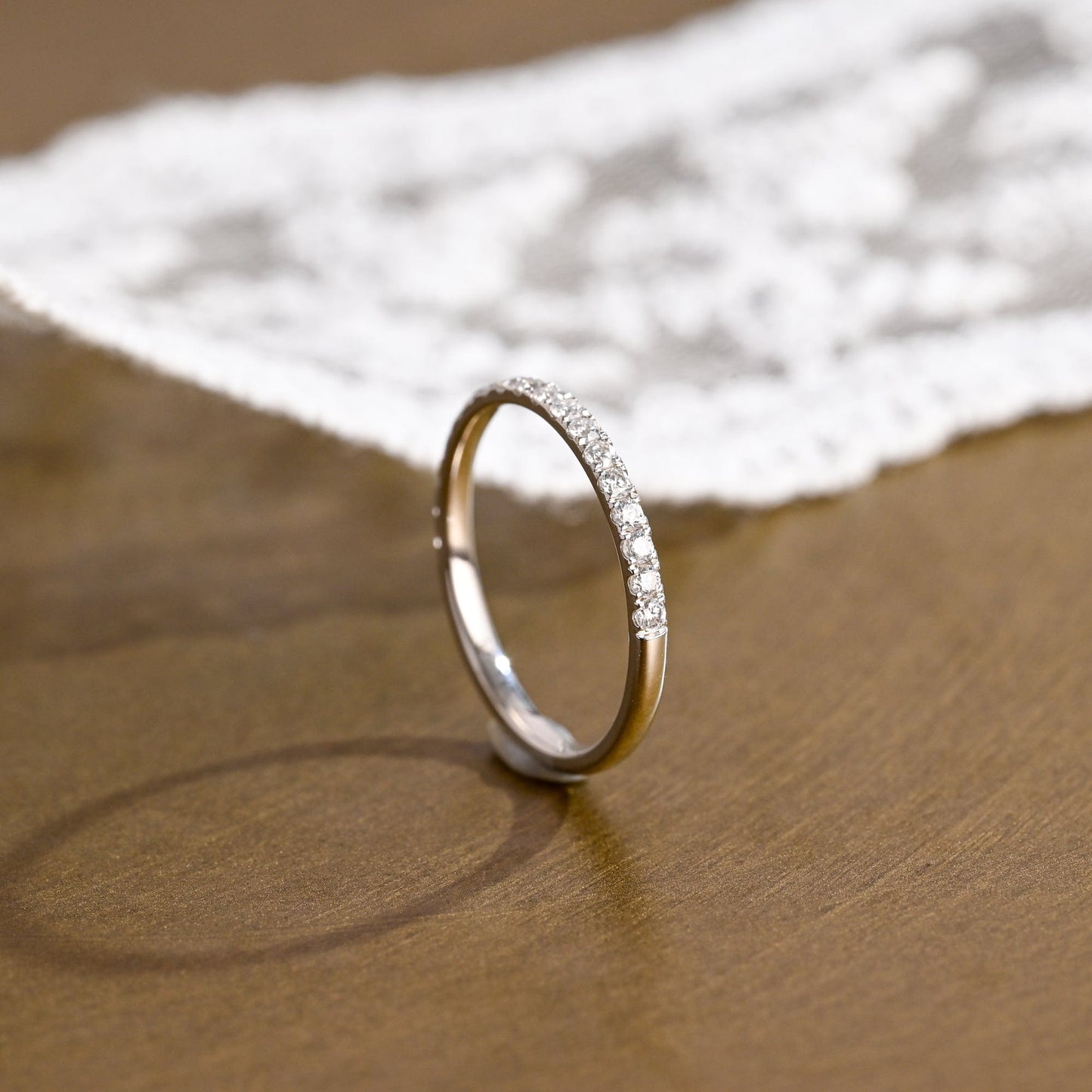 0.37 CT Round Full Eternity Lab Grown Diamond Wedding Band