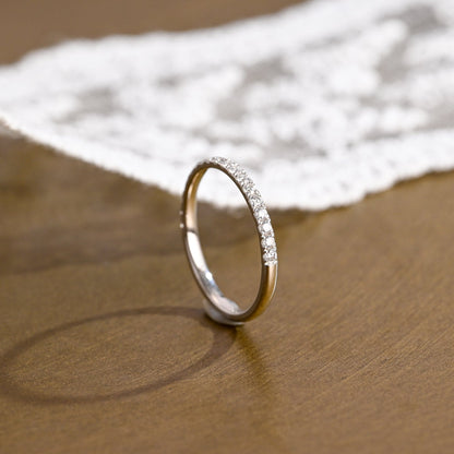 0.37 CT Round Full Eternity Lab Grown Diamond Wedding Band