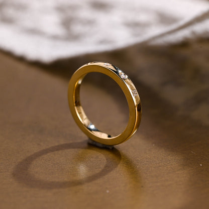 0.37 CT Round Full Eternity Lab Grown Diamond Wedding Band