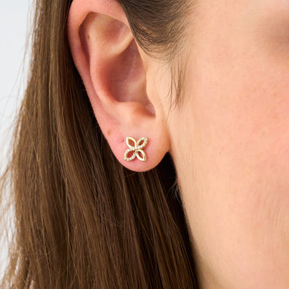 1.0 CT Round Bezel Solitaire Lab Grown Diamond Earrings