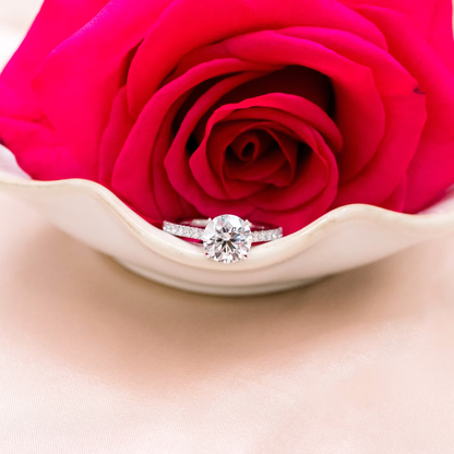 Marquise Cut Cluster Styled Lab Grown Diamond Engagement Ring