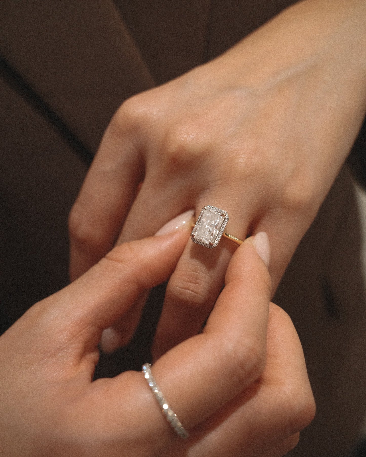 2 CT Round Three Stones Lab Grown Diamond Engagement Ring