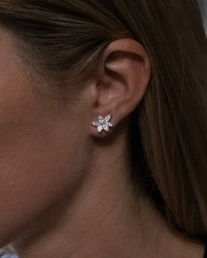 1.0 CT Round Bezel Solitaire Lab Grown Diamond Earrings