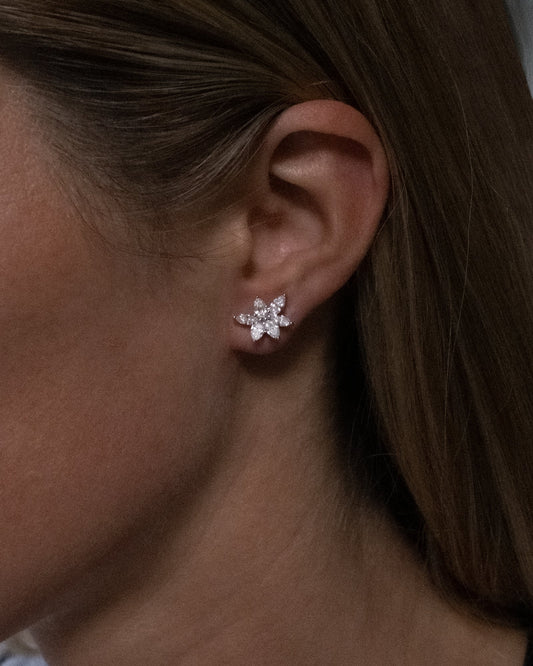 1.0 CT Round Bezel Solitaire Lab Grown Diamond Earrings