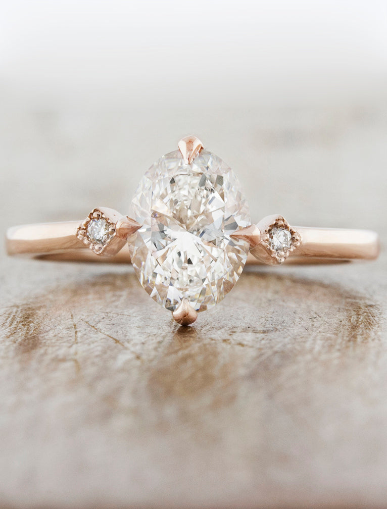 2 CT Round Three Stones Lab Grown Diamond Engagement Ring