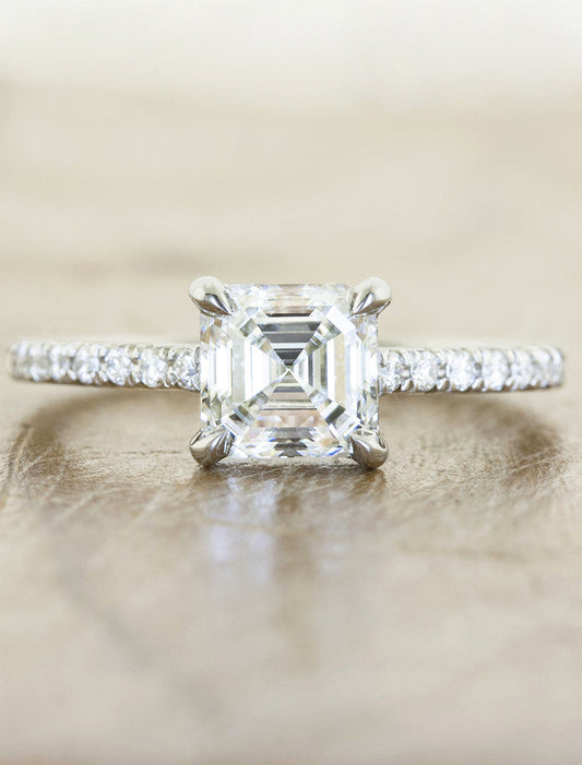 2 CT Round Three Stones Lab Grown Diamond Engagement Ring