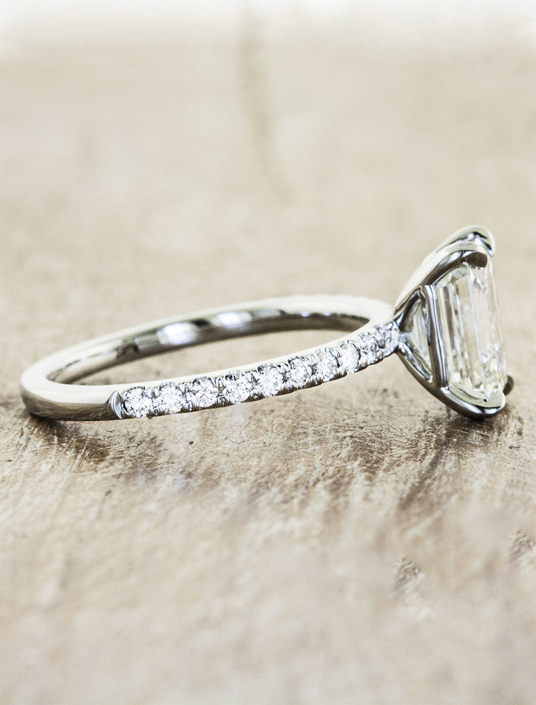 2 CT Round Three Stones Lab Grown Diamond Engagement Ring