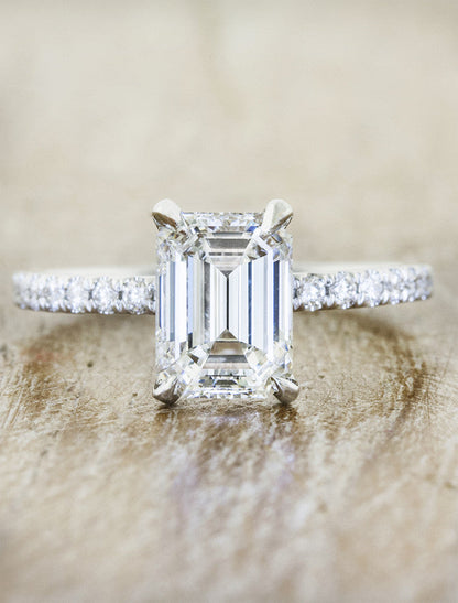 2 CT Round Three Stones Lab Grown Diamond Engagement Ring