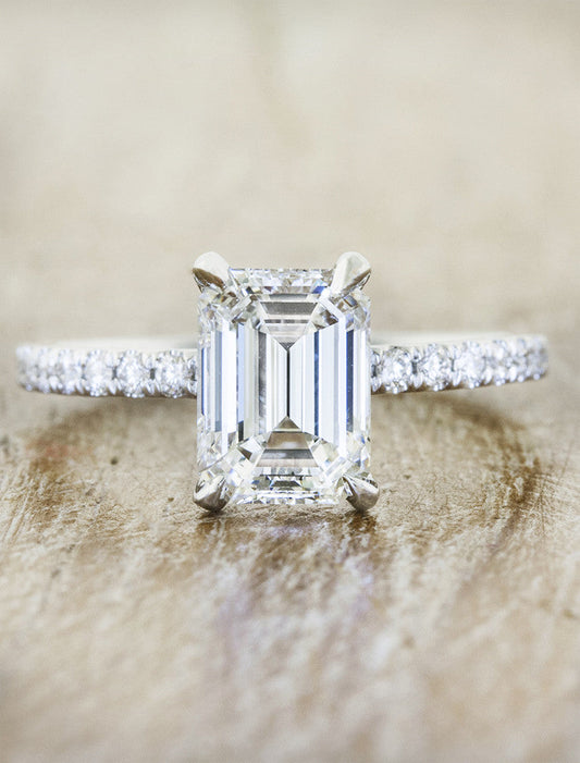 2 CT Round Three Stones Lab Grown Diamond Engagement Ring