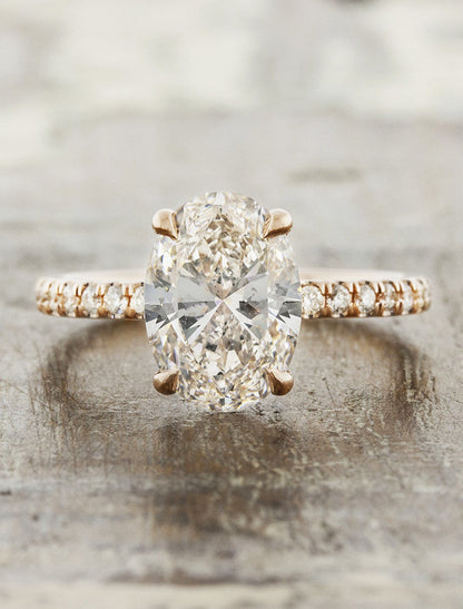 2 CT Round Three Stones Lab Grown Diamond Engagement Ring