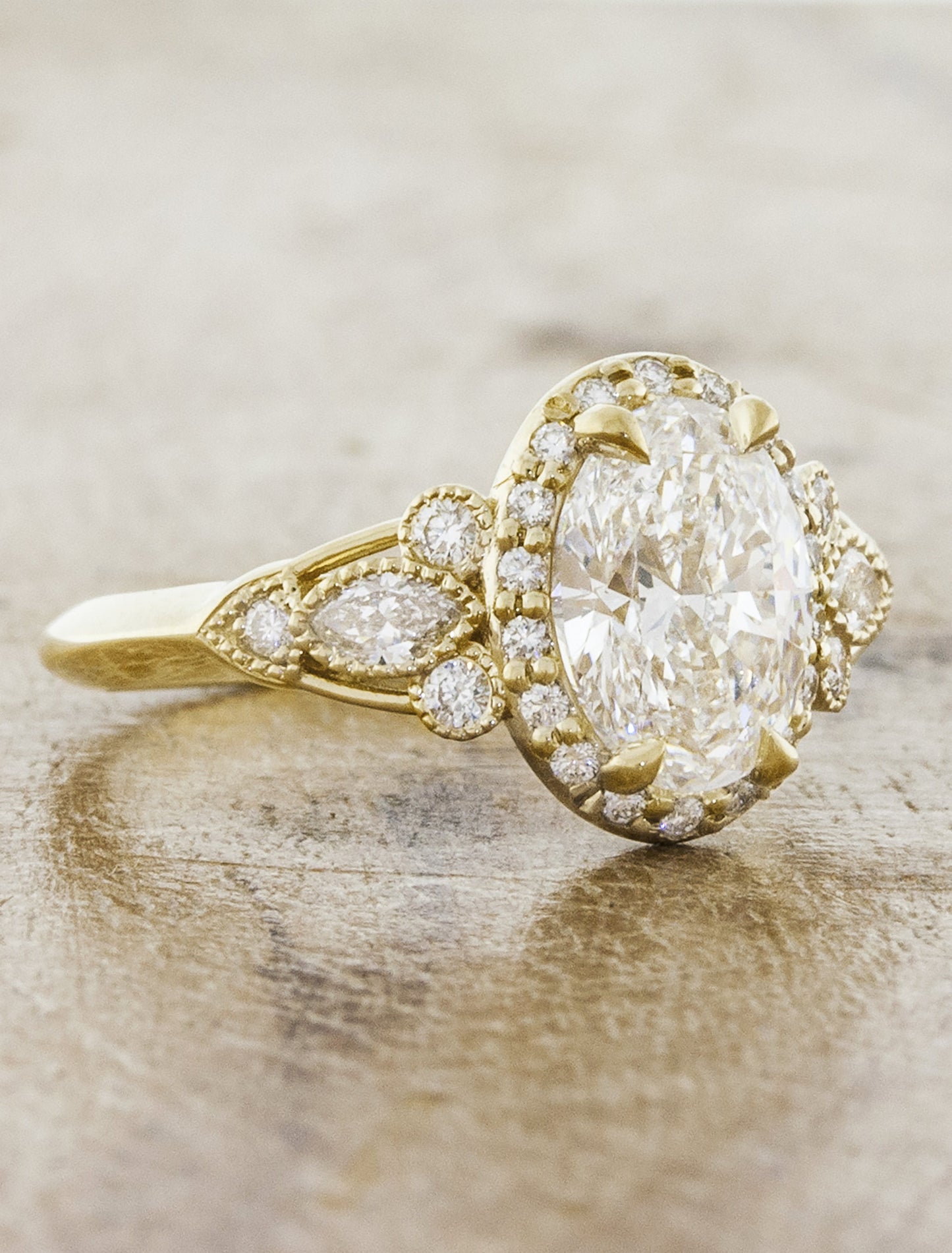 2 CT Round Three Stones Lab Grown Diamond Engagement Ring