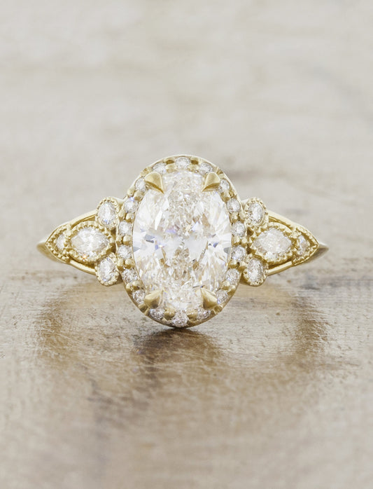 2 CT Round Three Stones Lab Grown Diamond Engagement Ring