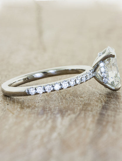 2 CT Round Three Stones Lab Grown Diamond Engagement Ring