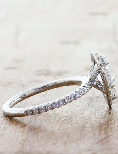 2 CT Round Three Stones Lab Grown Diamond Engagement Ring