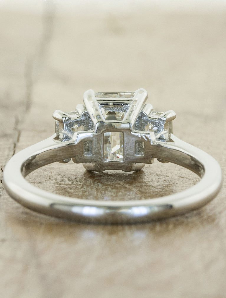 2 CT Round Three Stones Lab Grown Diamond Engagement Ring
