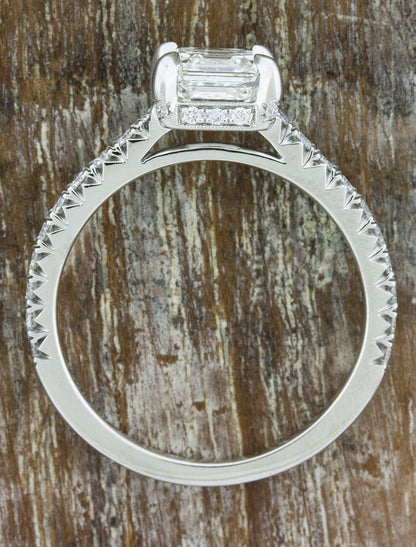 2 CT Round Three Stones Lab Grown Diamond Engagement Ring