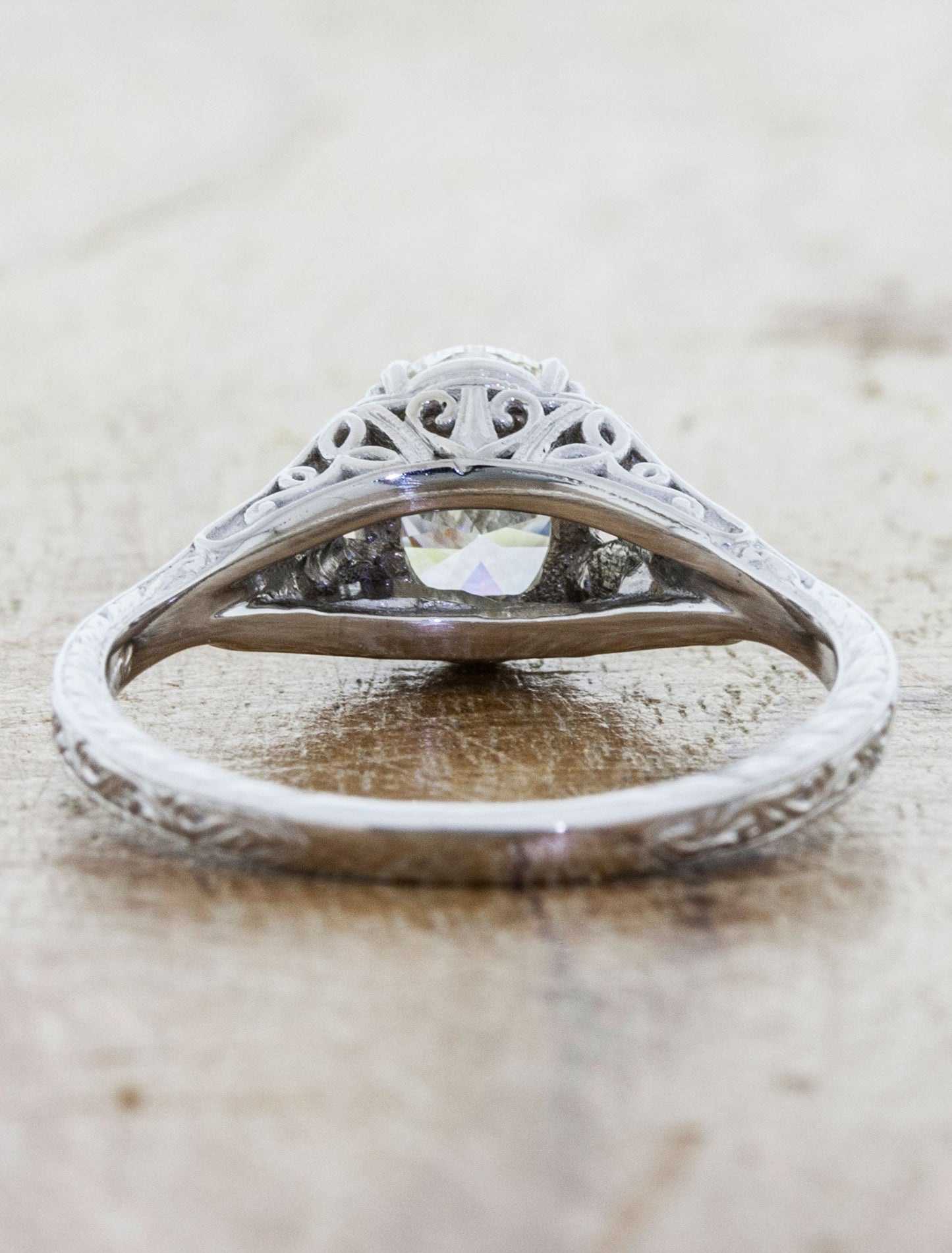 2 CT Round Three Stones Lab Grown Diamond Engagement Ring