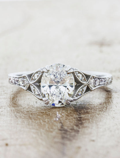 2 CT Round Three Stones Lab Grown Diamond Engagement Ring
