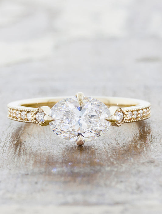 2 CT Round Three Stones Lab Grown Diamond Engagement Ring
