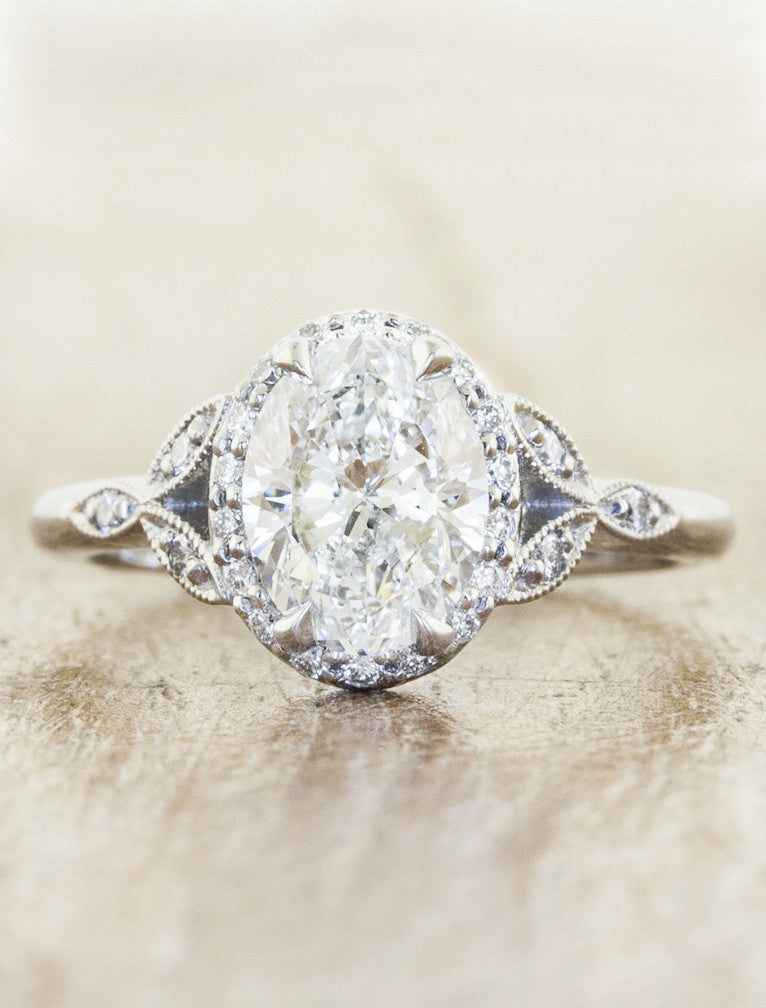 2 CT Round Three Stones Lab Grown Diamond Engagement Ring