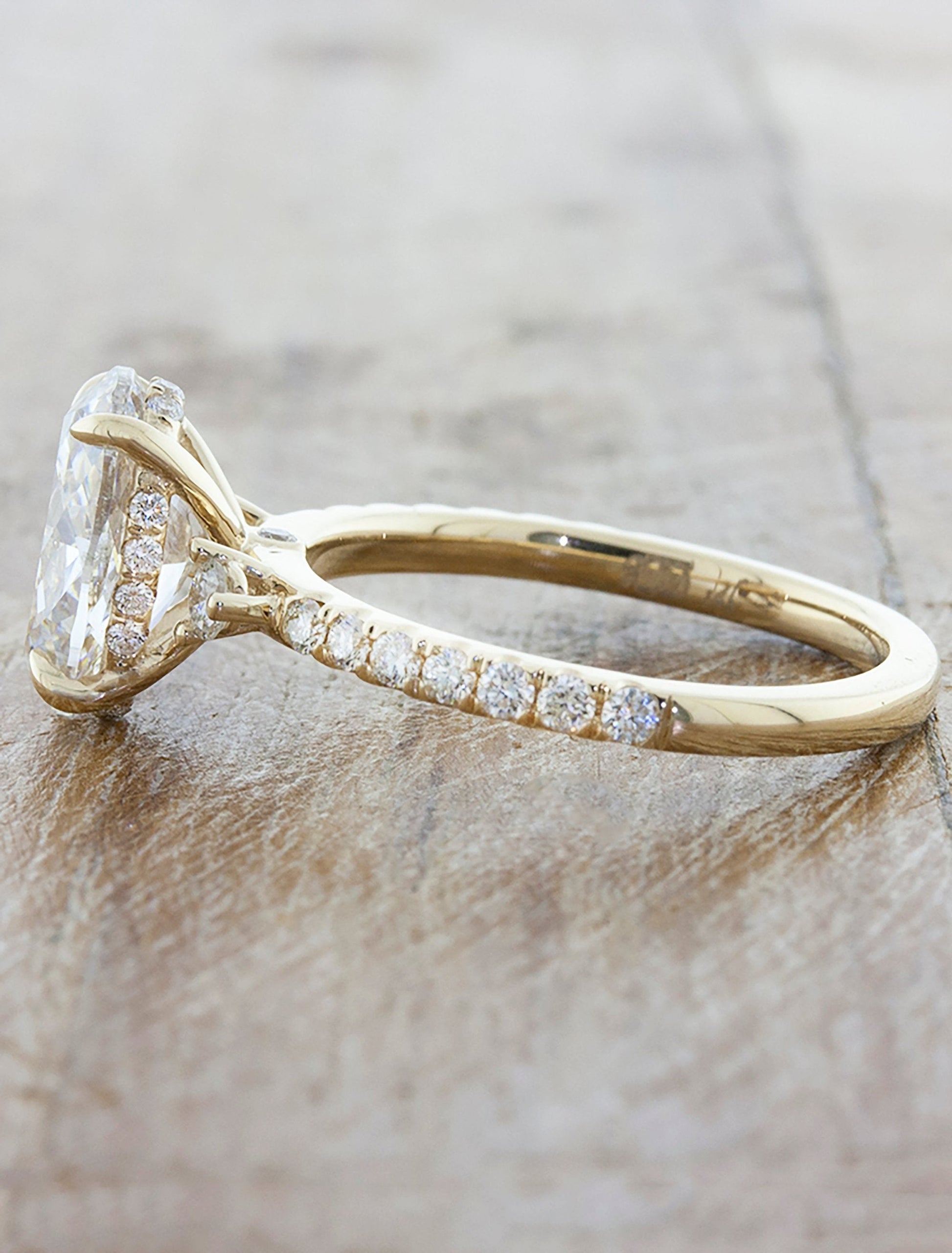 2 CT Round Three Stones Lab Grown Diamond Engagement Ring