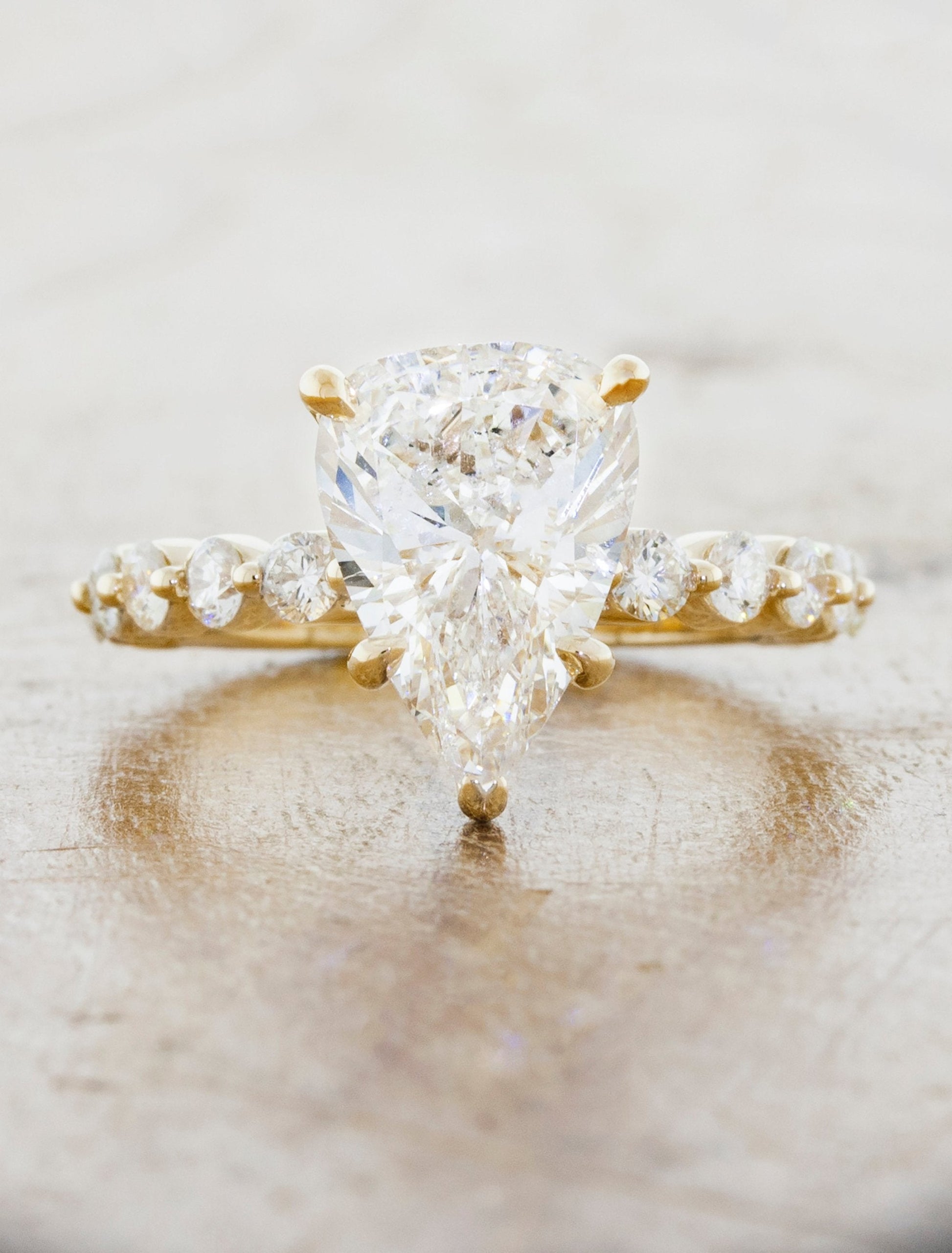 2 CT Round Three Stones Lab Grown Diamond Engagement Ring