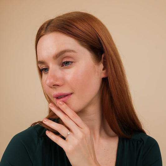 2 CT Round Three Stones Lab Grown Diamond Engagement Ring