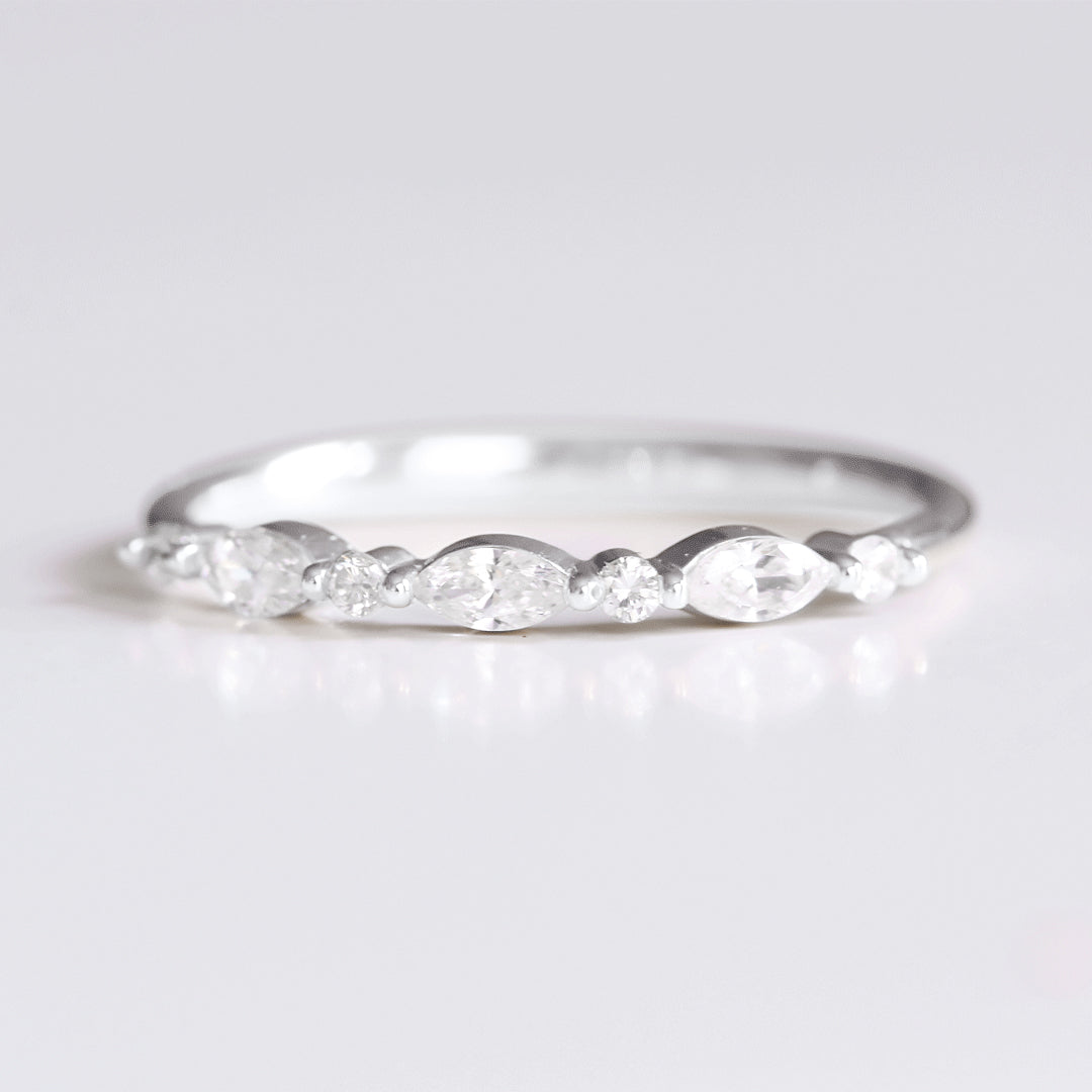 0.37 CT Round Full Eternity Lab Grown Diamond Wedding Band