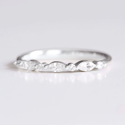0.37 CT Round Full Eternity Lab Grown Diamond Wedding Band