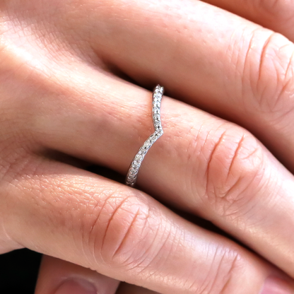 0.37 CT Round Full Eternity Lab Grown Diamond Wedding Band