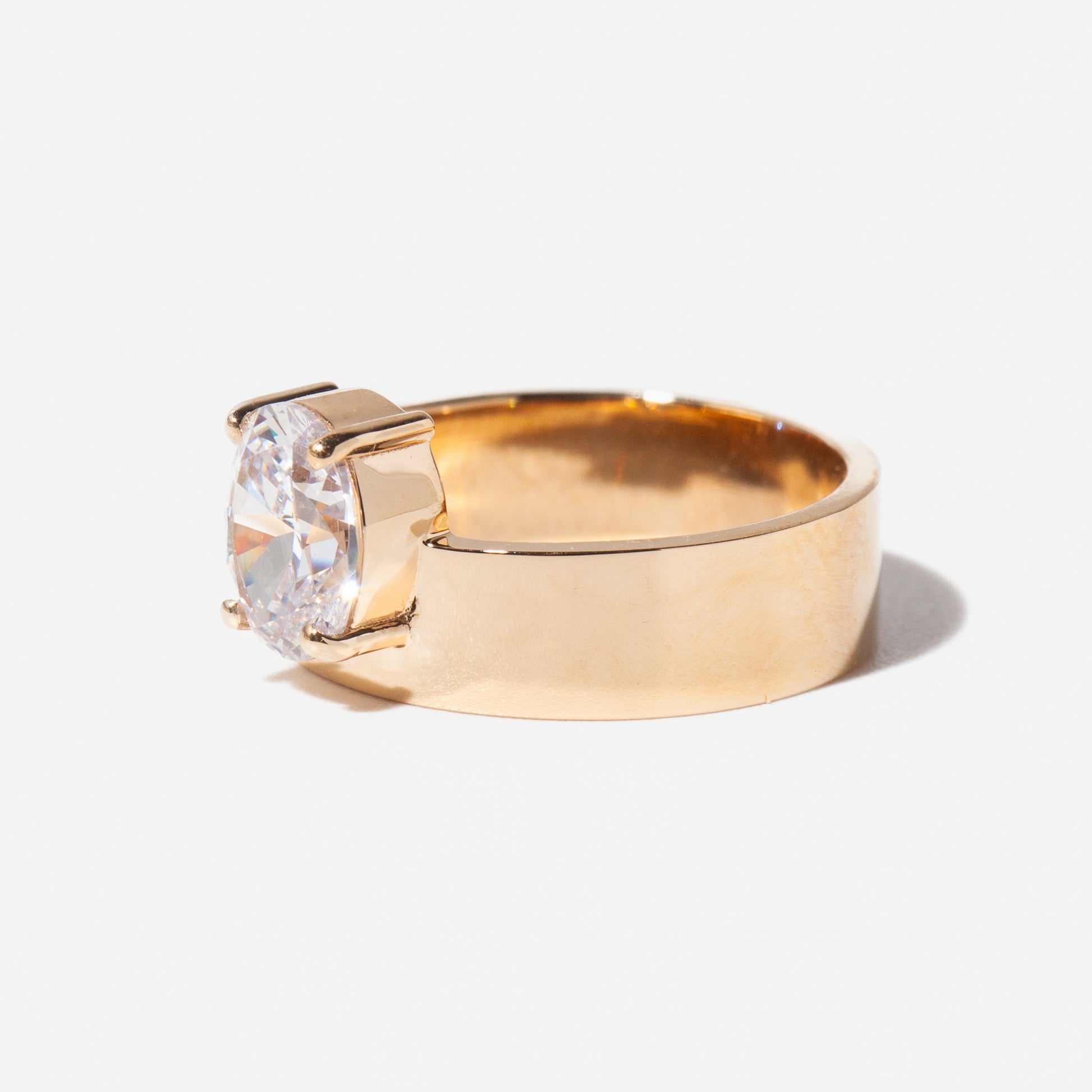 2 CT Round Three Stones Lab Grown Diamond Engagement Ring