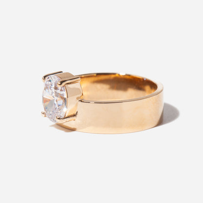 2 CT Round Three Stones Lab Grown Diamond Engagement Ring
