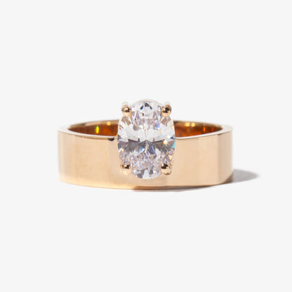2 CT Round Three Stones Lab Grown Diamond Engagement Ring
